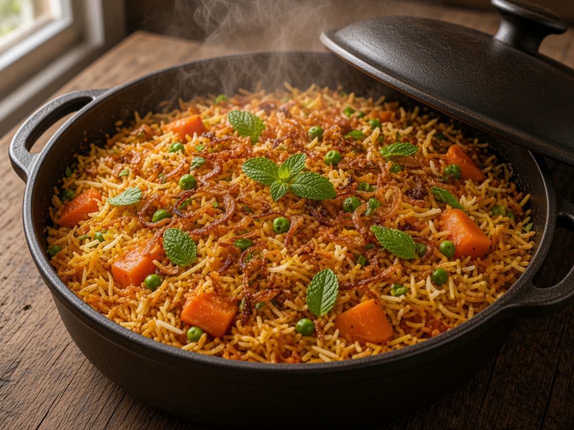 Biryani de verduras