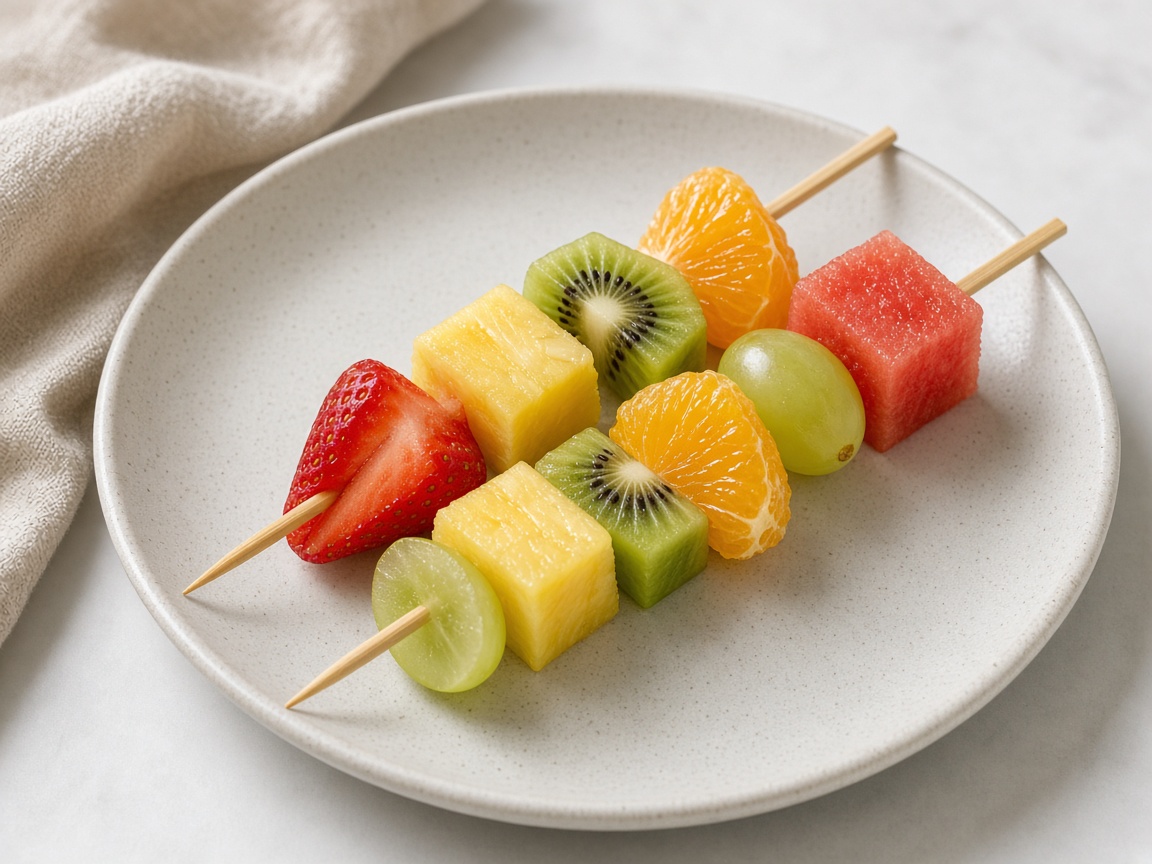 Brochetas de fruta