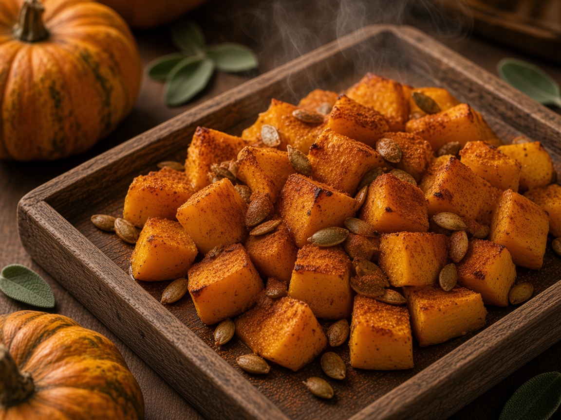 Calabaza asada con especias