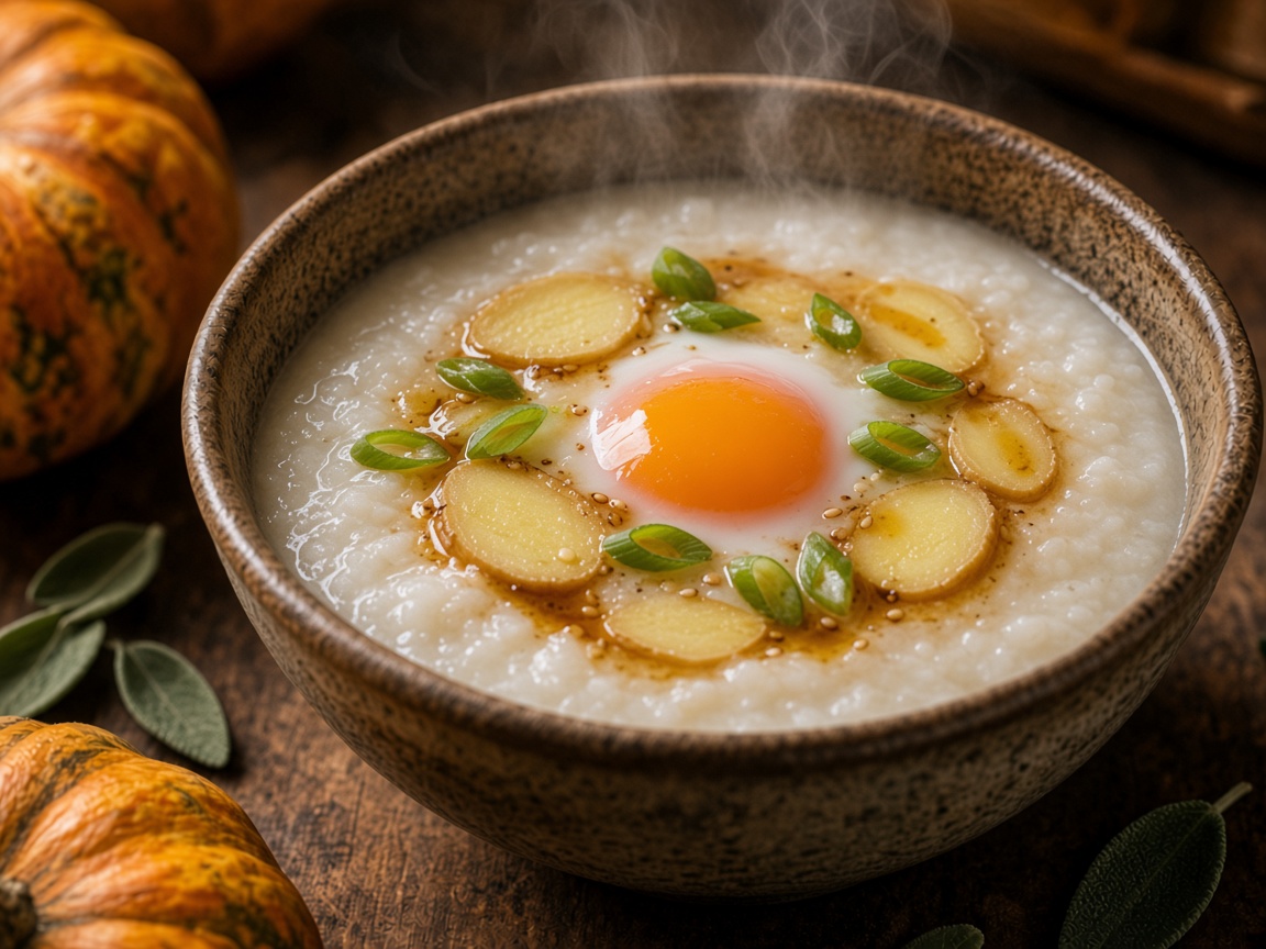 Congee de jengibre