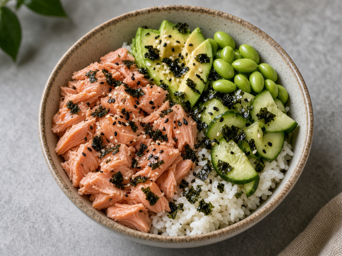 Donburi de salmón