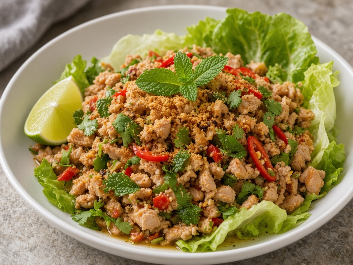 Larb de pavo