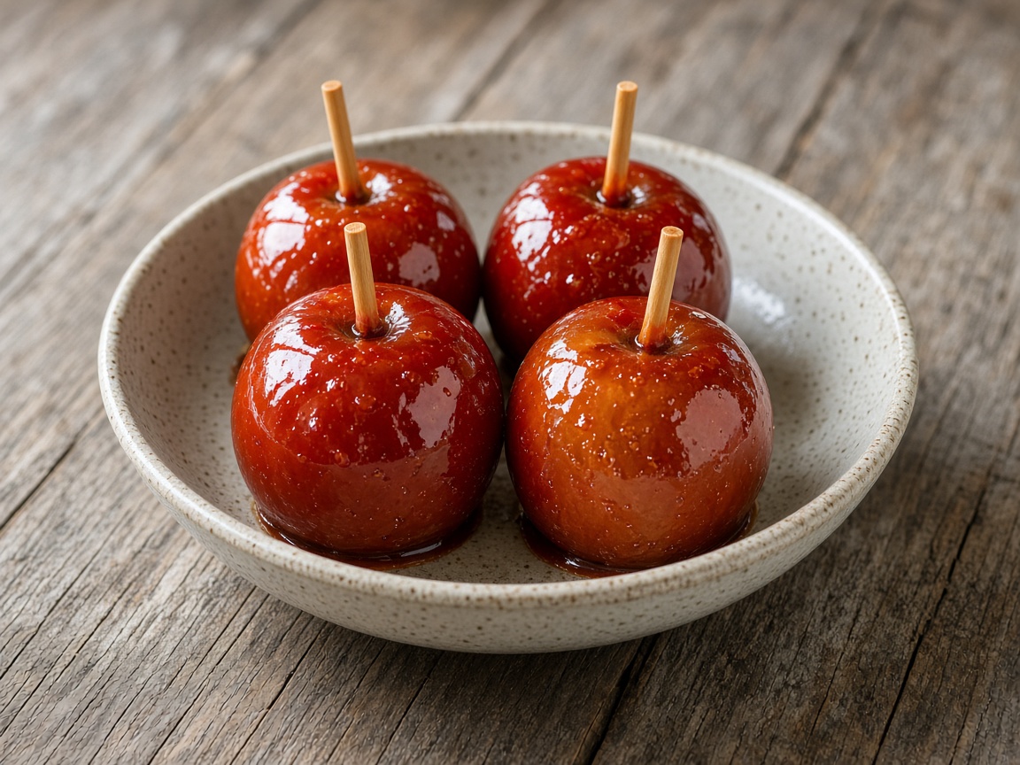 Manzanas acarameladas