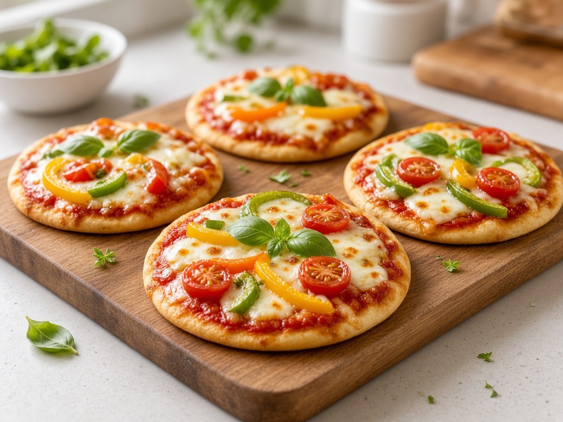Mini pizzas de verduras