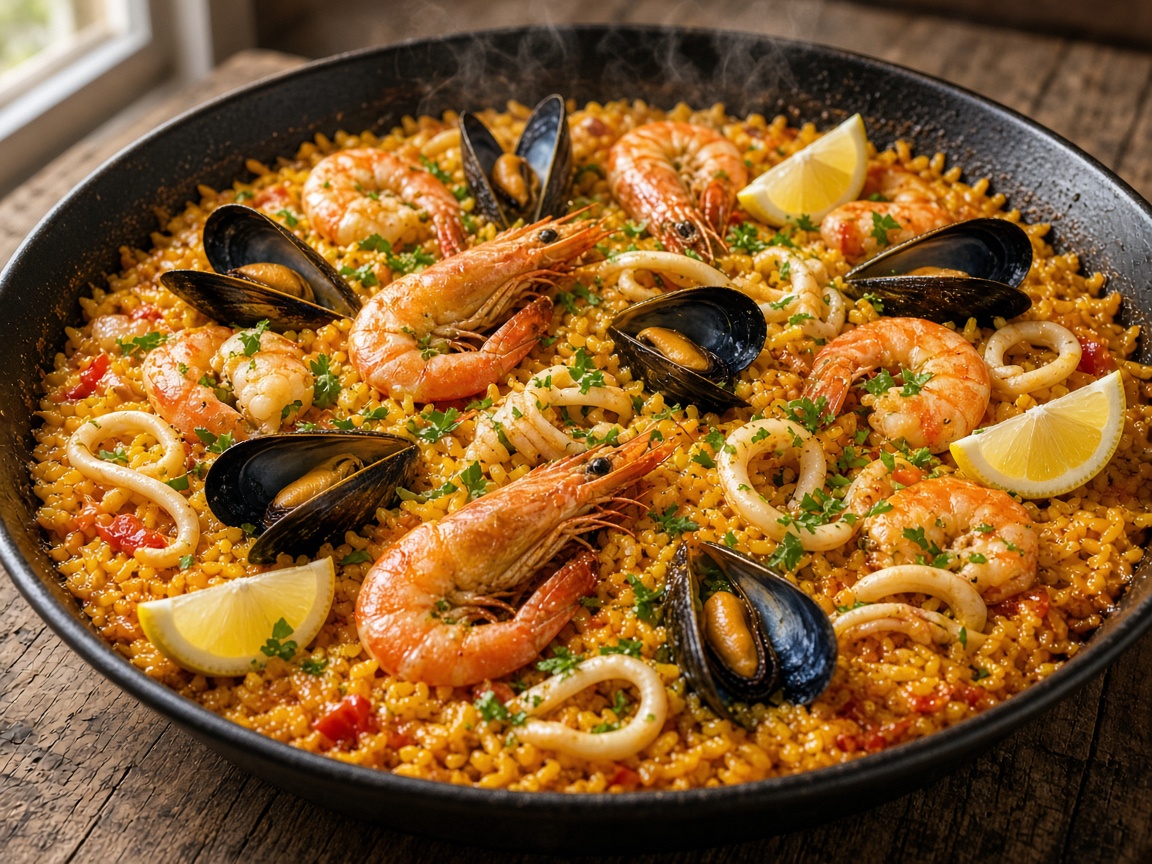 Paella de mariscos