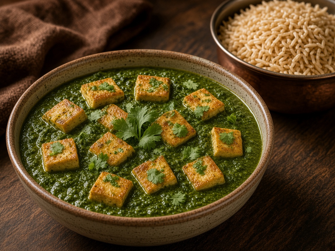 Palak tofu
