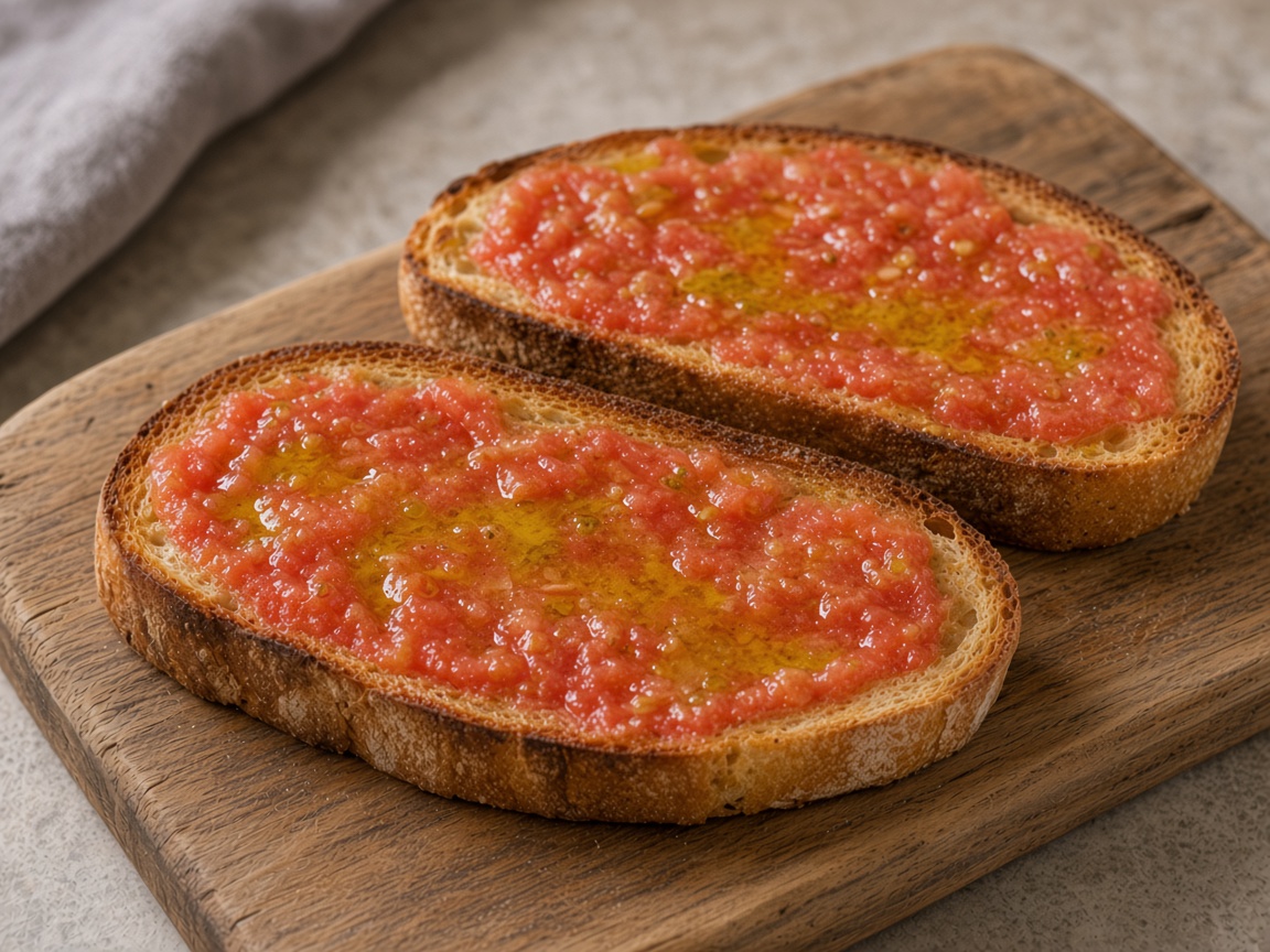 Pan con tomate