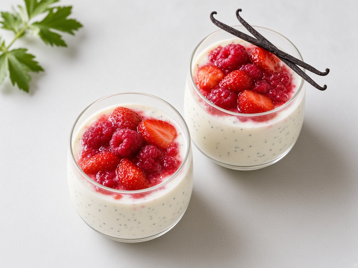 Panna cotta de yogurt