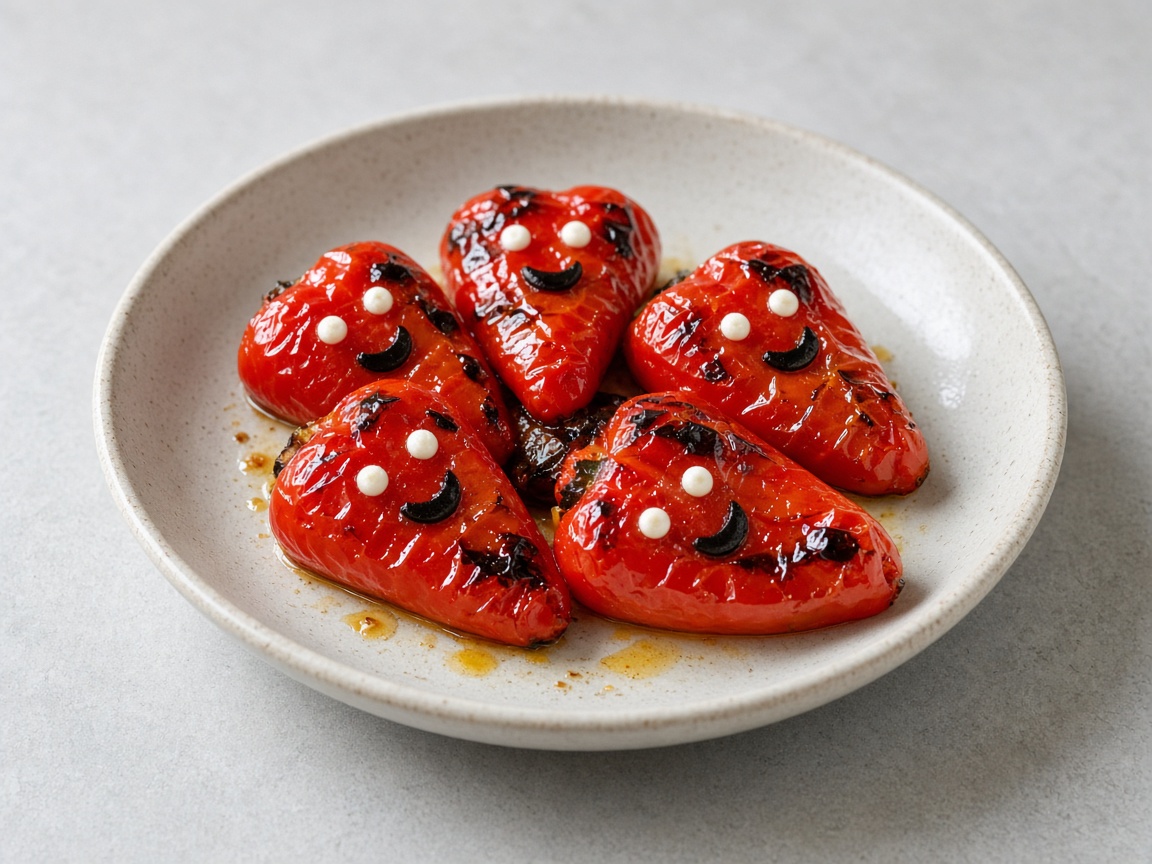 Pimientos con cara