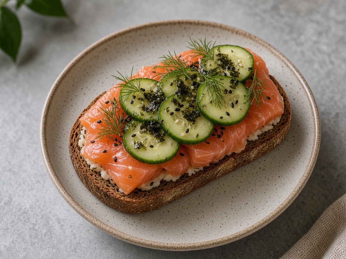 Smørrebrød de salmón