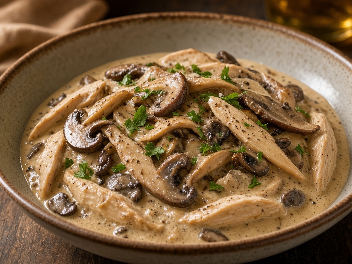Stroganoff de pavo