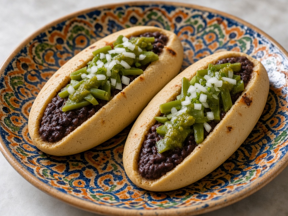 Tlacoyos de frijol